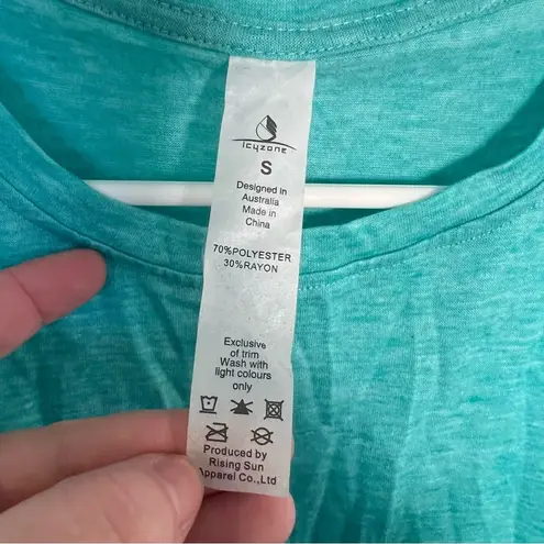 icyzone Yoga Muscle Tank Top Mint Green