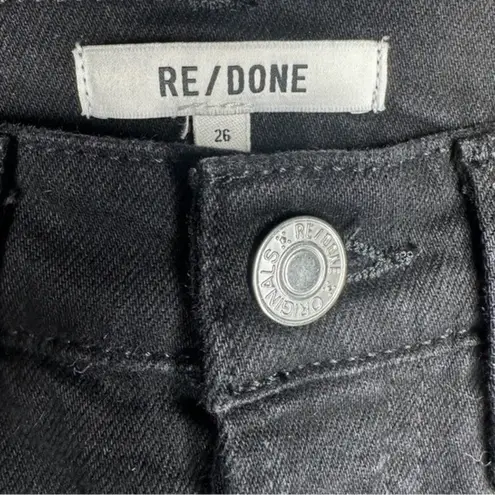RE/DONE 90’s Originals High Waist Ankle Crop Jeans Black Size 26