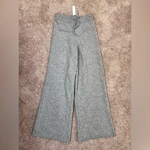 MABLE Sweater Wide Leg Lounge Pants Gray