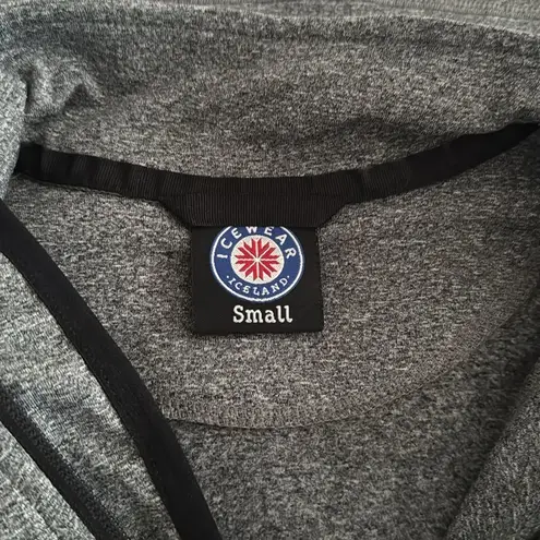 ICE WEAR HALF ZIP WOMENS FLEECE SWEATER EUC Gray