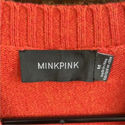 MINKPINK EUC  Open Front Cheetah Sweater Size Medium