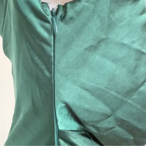 Here Comes the Sun Forest Green Women’s Maxi Dress L – Deep Back, Evening, NWT