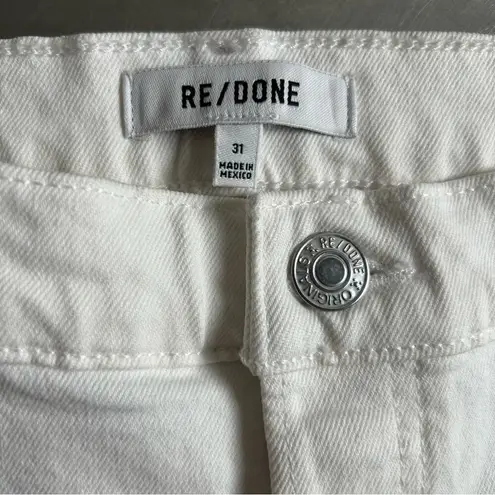 RE/DONE NWT White 90’s High Rise Loose Fit Denim Jeans Size 31