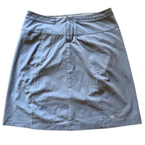 Mountain Hardwear Trekkin Skirt Yuma Blue Size 6 Hiking Outdoor Stretch GUC
