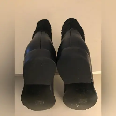 Saint & Libertine women black leather short boots Size 6