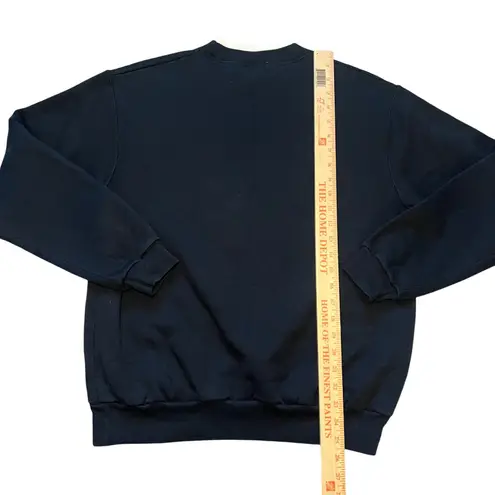 VTG 90s Top Stitch Morning Sun Black Cardinal Christmas Sweatshirt Womens Large