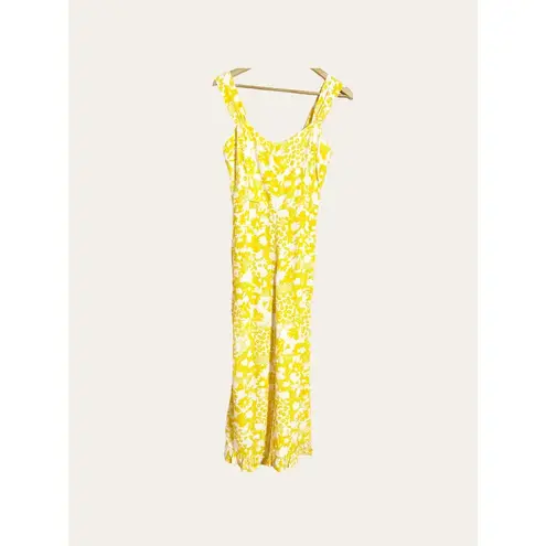 Faithfull the Brand Kasbah Jumpsuit in Jasmine Yellow Hestia Floral Size 4