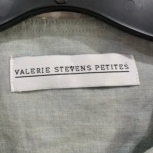 Valerie Stevens  Linen Blend Coat Size 14 Petite