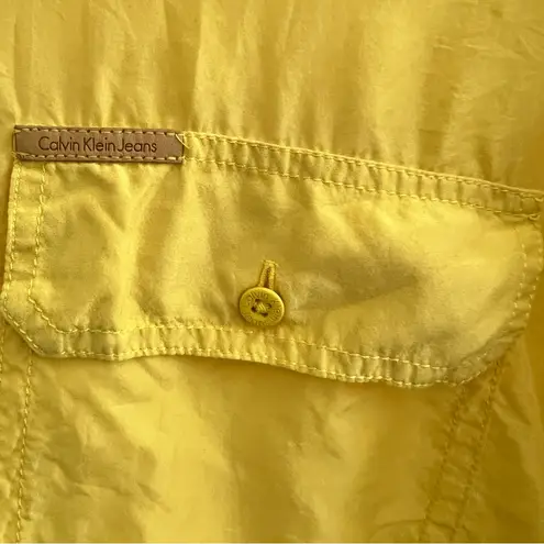 Calvin Klein Jeans Yellow Button