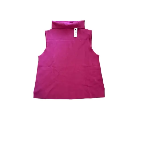 Talbots NWT  Womens Large Petite Cowl Sweater Shell Sleeveless Career Pink Purple