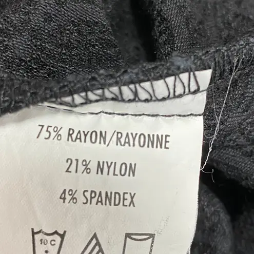 Margaret M Black Floral Slimming Stretch Pencil Skirt Women's Size Small S