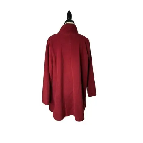 Woman Within WOMAN‎ WITHIN COAT SIZE 18/20 Fleece Coat Jacket RED