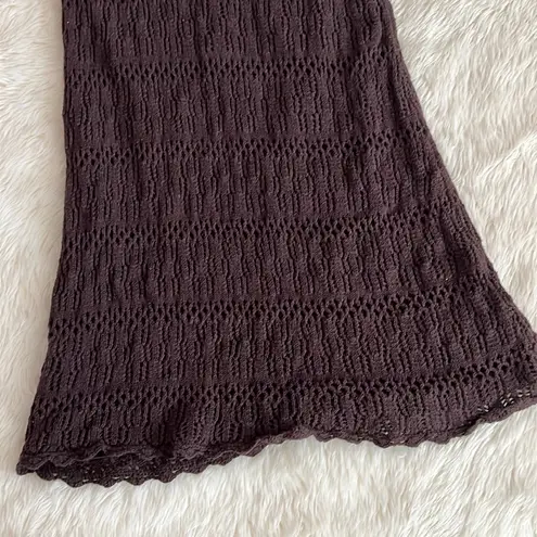 Y2K Crochet Fairy Skirt Brown Size M