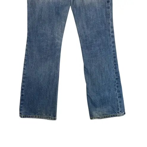 American Eagle Favorite Boyfriend Jeans Distressed Y2K Retro 90s Bootcut Size 6 Blue