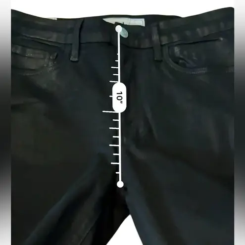 Frank & Eileen Sligo High Rise Skinny Jeans Women’s Size 27 Gold Glitter Waxed Black