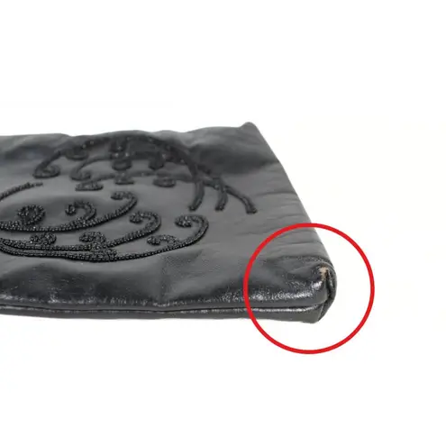 Rare Vintage Walborg Belgium Black Beaded Evening Bag Art Deco