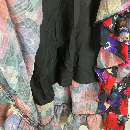 Ivy City Co Black Floral Havana Dress Sz.L NWT Size L