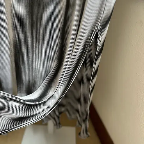 Vintage 90s Black and Gray illusion Women's Skirt Set Size M