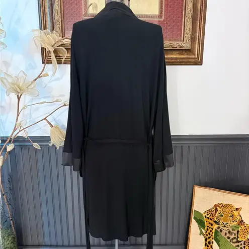 Faceplant Dreams Kimono Bamboo Robe in Black ~ Size S/M 💛🍄