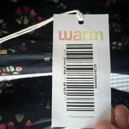 Warm brand multicolored cotton jumpsuit size small Blue