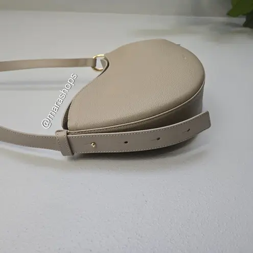 Polene Textured Taupe Tonca Bag