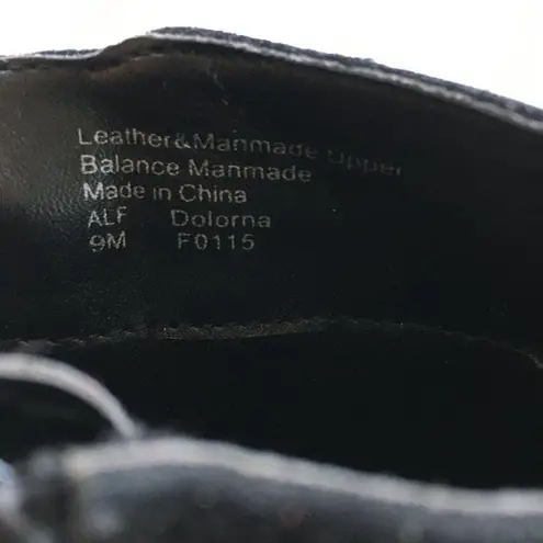 Alfani Dolorna Pointed Toe Suede Ankle Boot Booties Womens Size 9M Black Leather