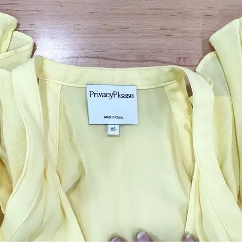 Privacy Please Acme Dress Yellow Wrap Maxi size XS NWT