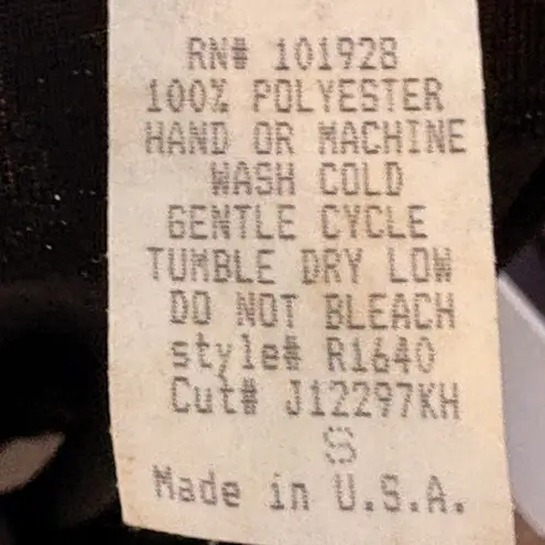 Susan Lawrence Vintage Black Metallic Top Women's Small Sparkle Evening Blouse