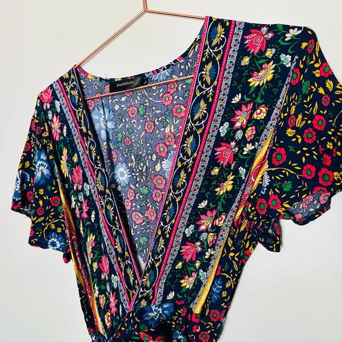 FASHION Multicolored Floral Print V