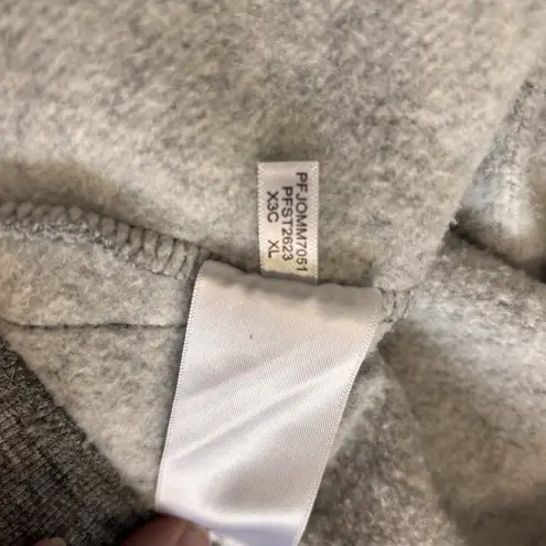 Calvin Klein Performance Womens Crop Cropped Sweatshirt Hoodie Sz Large Gray L