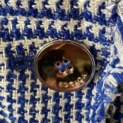 Escada Tweed Blazer Blue Size 10