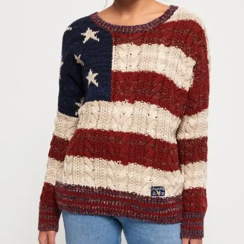 Superdry Americana Cable Knit Jumper Sweater