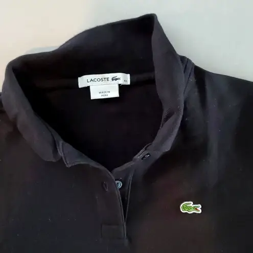 Lacoste  Black Polo Shirt With Logo