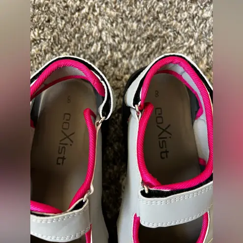 Coxist Women’s Gray Pink Active Waterproof Hiking Sandals Size 8