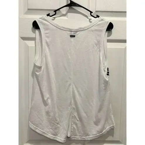 Columbia  Women's Sz Large North Cascades Logo‎ Print Sleeveless Tank Top White