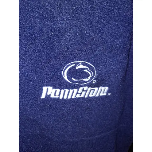 Penn State 1/4 Zip Combed Cotton Fleece with Drawstring Waist Size Small Blue