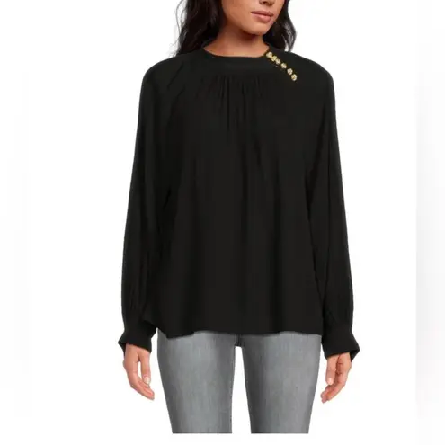 Ba&sh  Neil Embellished Button Blouse XS