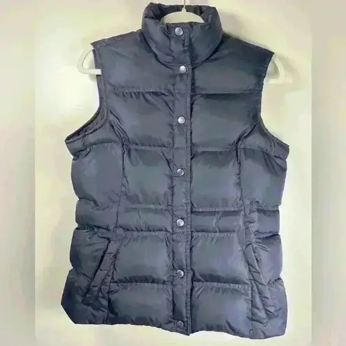 Lands' End  Warm Cozy Puffer Vest Down Feather Dark Navy Women’s Size Small 6-8