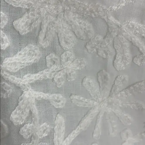 Embroidered Cover Up Tunic Top or Dress Green Size M