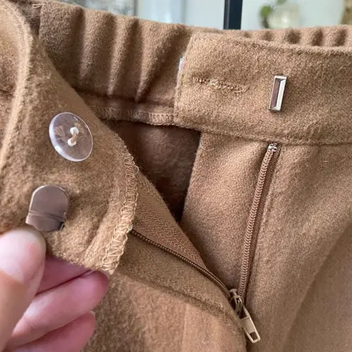 NWT Chriselle Lim Camel Sailor Wode Leg Trousers Pants $90 6 Tan