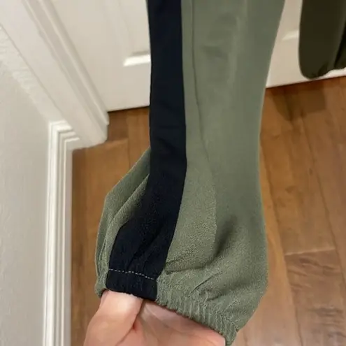 EXPRESS  Olive Green Tube Top Jogger Jumpsuit