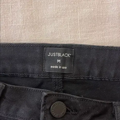 Just Black Black Denim Mini Skirt