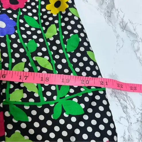 Vintage 60’s Nat Kaplan Couture polka dot floral dress Size L