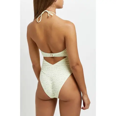 River Island Women's Yellow Broderie- One-Piece Swimsuits size 10 (B40 )