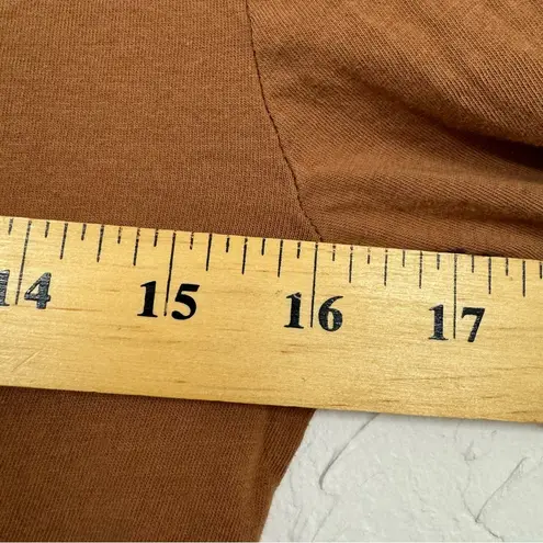 J.Crew  Brown Long Sleeve Turtleneck Shirt Womens S Classic Fall Closet Staple