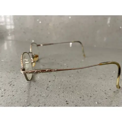 Marchon Super Flex Eyeglasses Frames ONLY Gold Flex Italy 50
