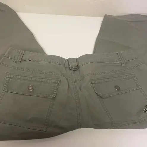 Fashion Bug - Khul style vintage green cargo pant cropped 10 - y2k