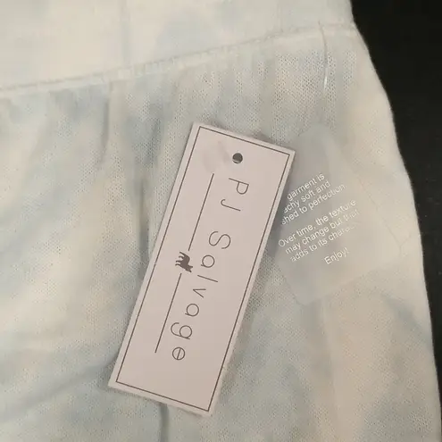 💕PJ SALVAGE💕 Bride Embroidered Pajama Shorts ~ Powder Blue Small S NWT