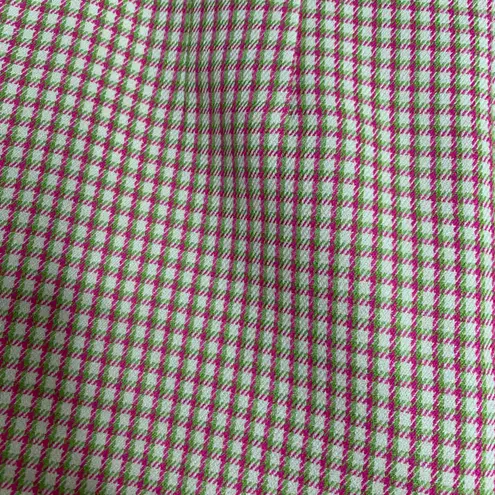 Alexa Chung High Waisted Plaid Womens Long Shorts US 6 Pink