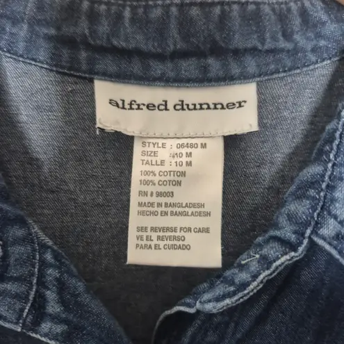 Alfred Dunner Hot Air Balloon Midi Dress Art Teacher Vintage 90s Size 10